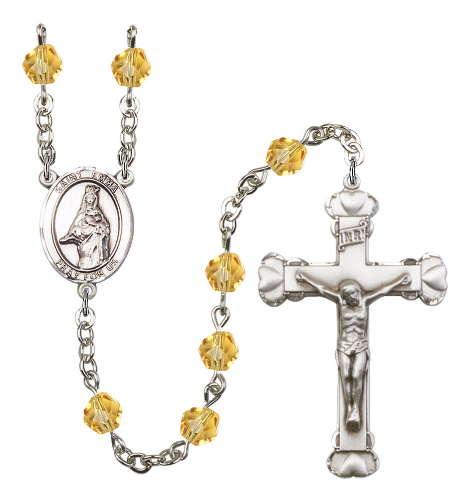 St. Emma Uffing Rosary - 6MM Fire Polished Beads (8450SS)