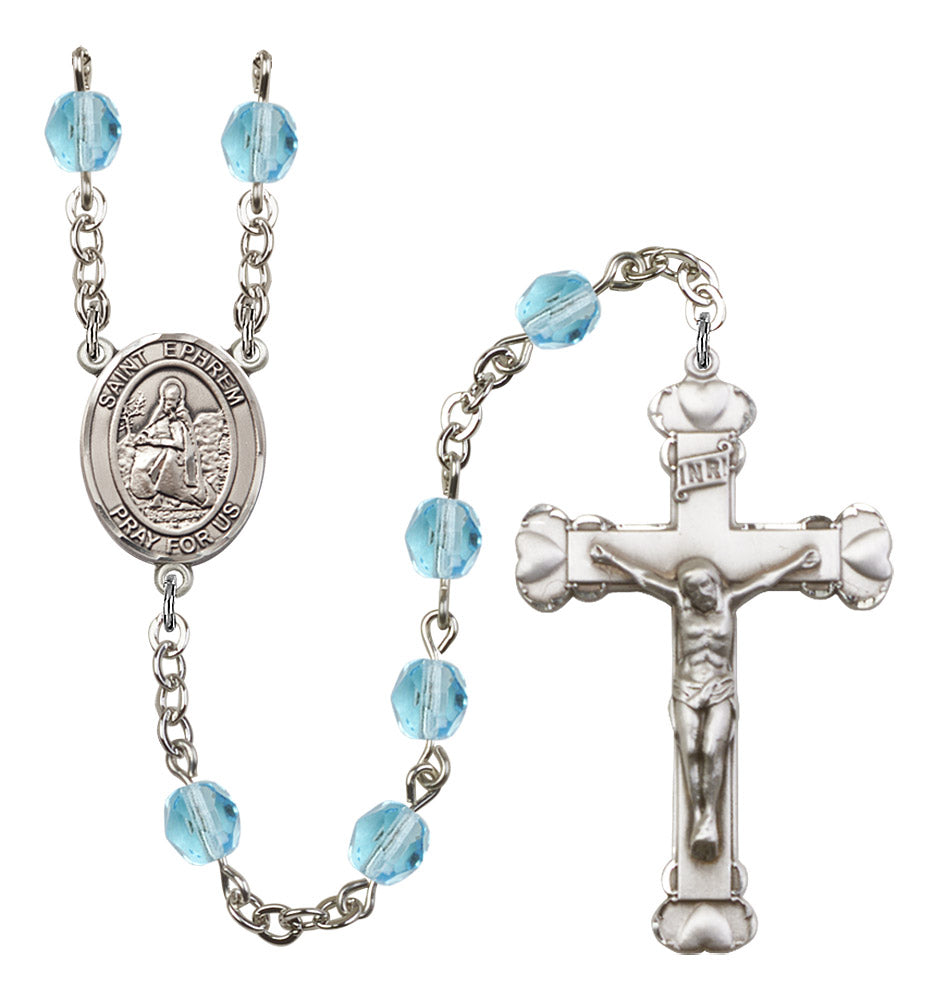 St. Ephrem Rosary - 6MM Fire Polished Beads (8449SS)