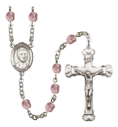 St. Eugene De Mazenod Rosary - 6MM Fire Polished Beads (8266SS)