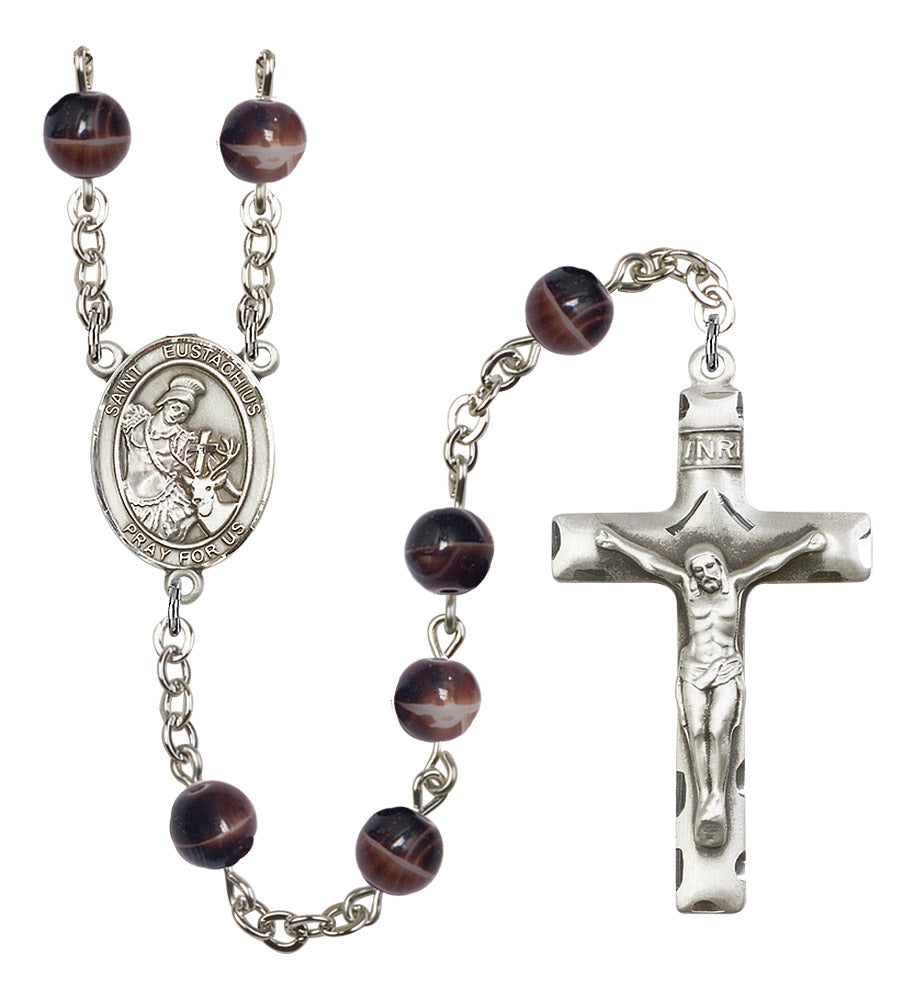 St. Eustachius Rosary - 6 Bead Options (8356SS)