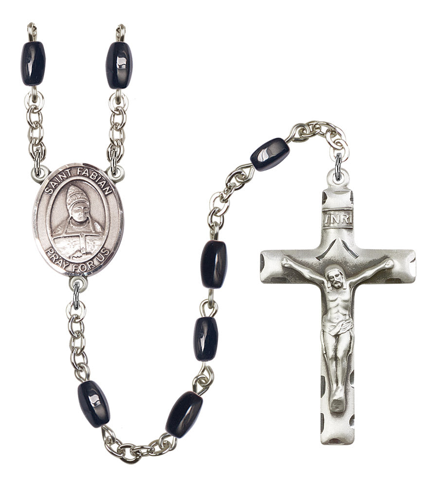 St. Fabian Rosary - 6 Bead Options (8427SS)