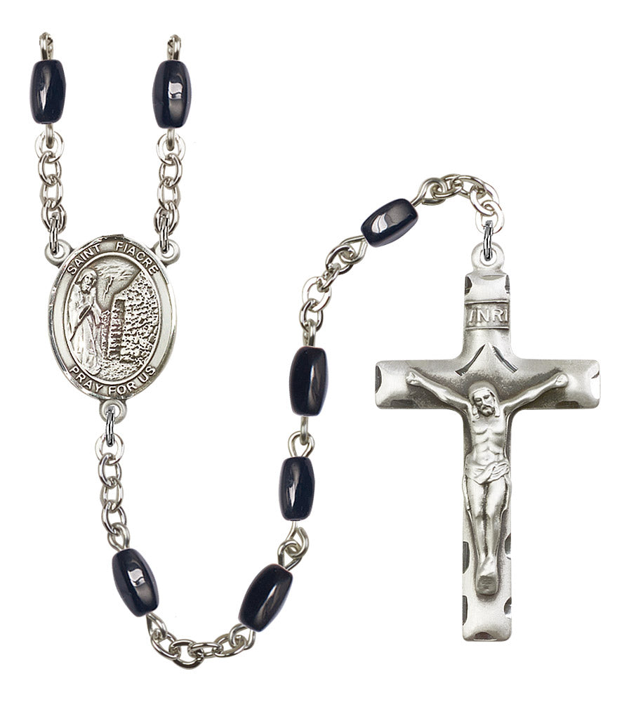 St. Fiacre Rosary - 6 Bead Options (8298SS)