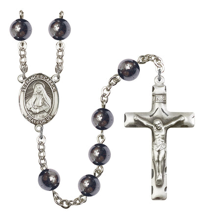 St. Frances Cabrini Rosary - 6 Bead Options (8011SS)