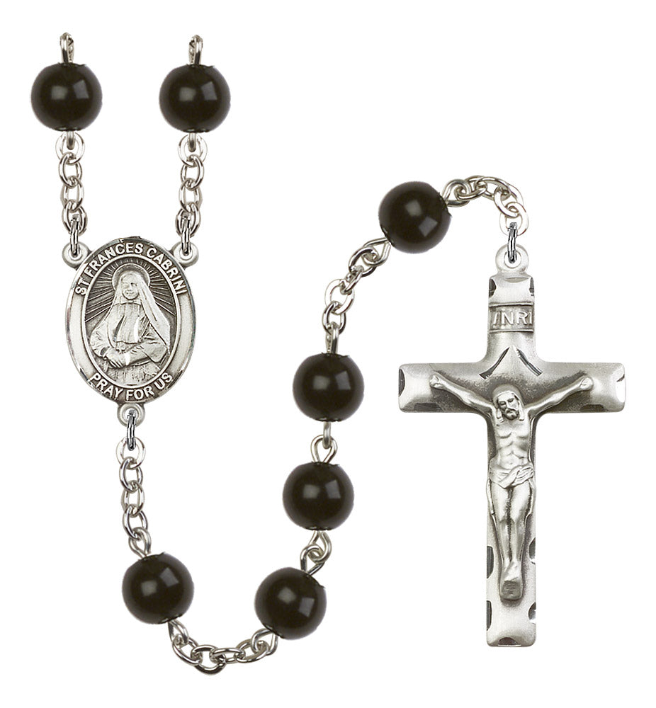 St. Frances Cabrini Rosary - 6 Bead Options (8011SS)