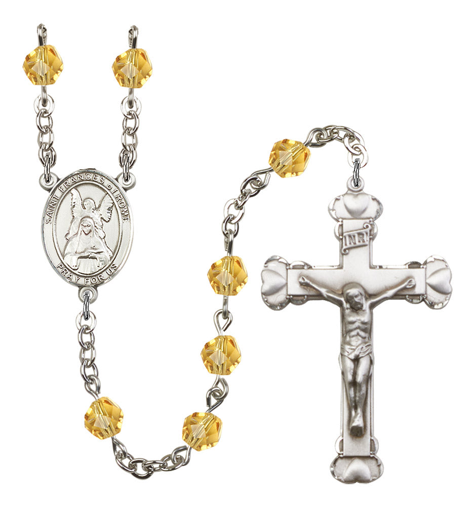 St. Frances of Rome Rosary - 6MM Fire Polished Beads (8365SS)