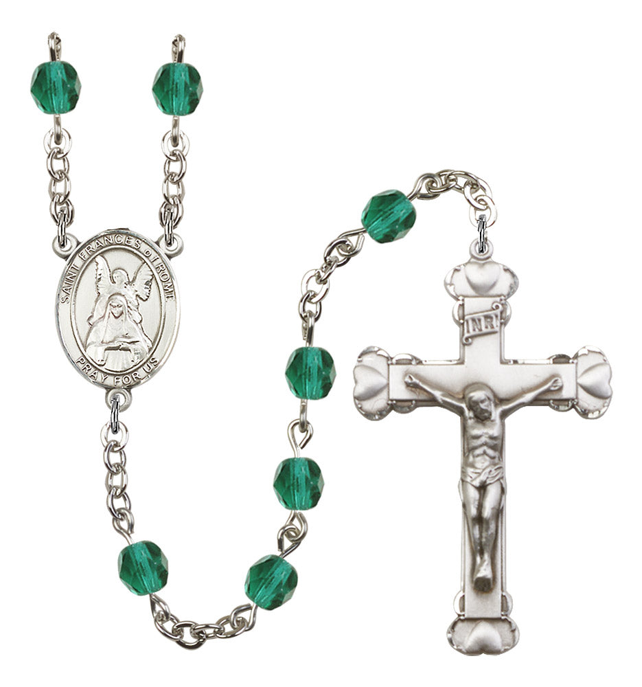 St. Frances of Rome Rosary - 6MM Fire Polished Beads (8365SS)