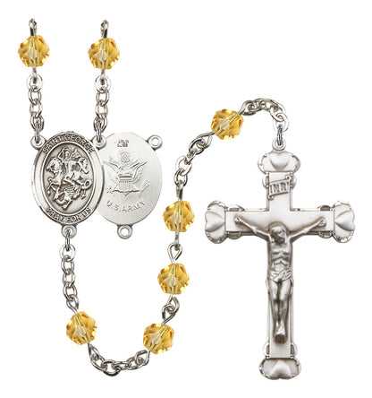 St. George / Army Rosary - 6MM Fire Polished Beads (8040S2)