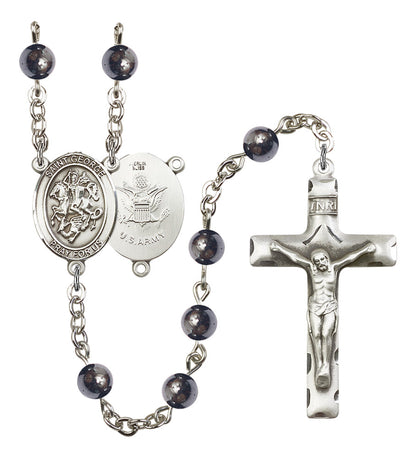 St. George / Army Rosary - 6 Bead Options (8040SS2)