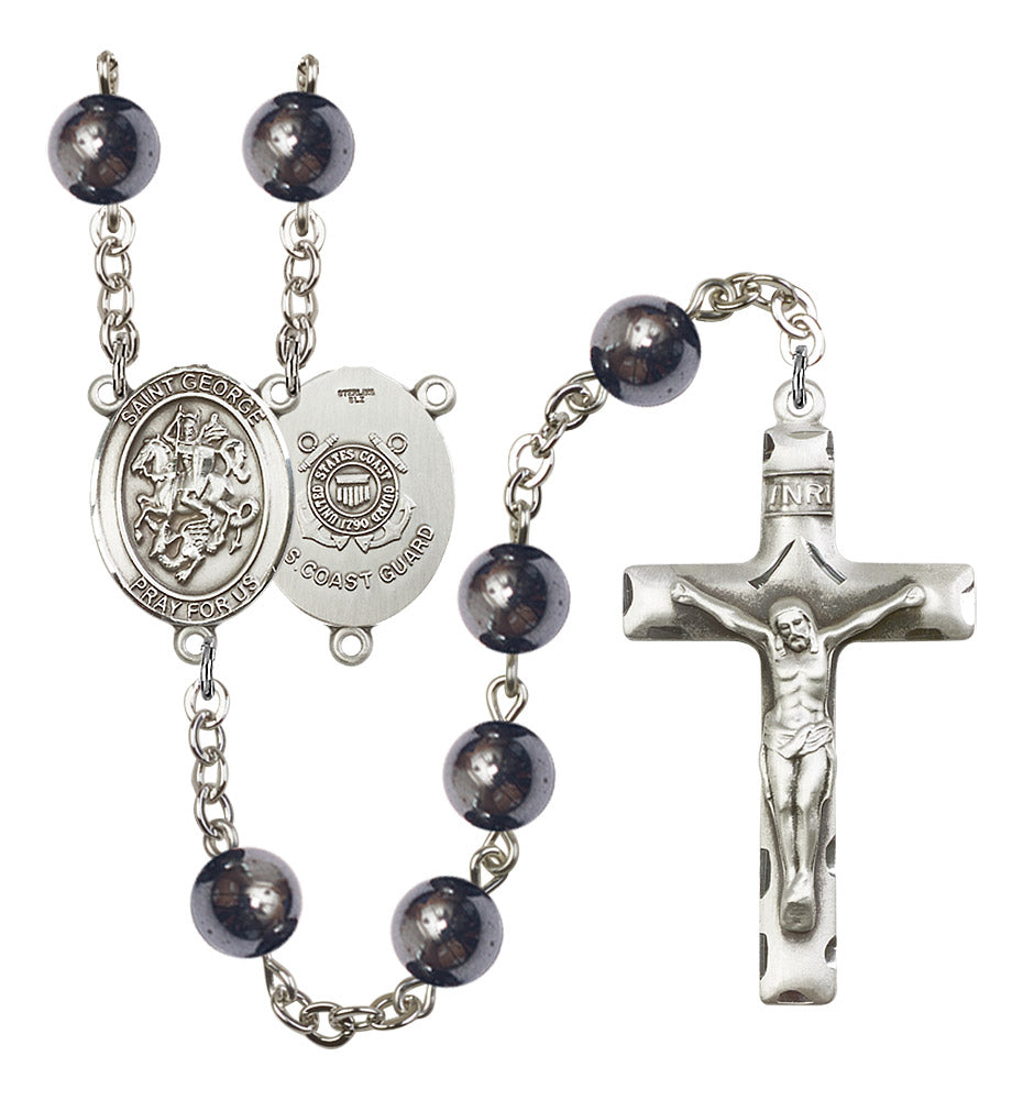 St. George / Coast Guard Rosary - 6 Bead Options (8040SS3)