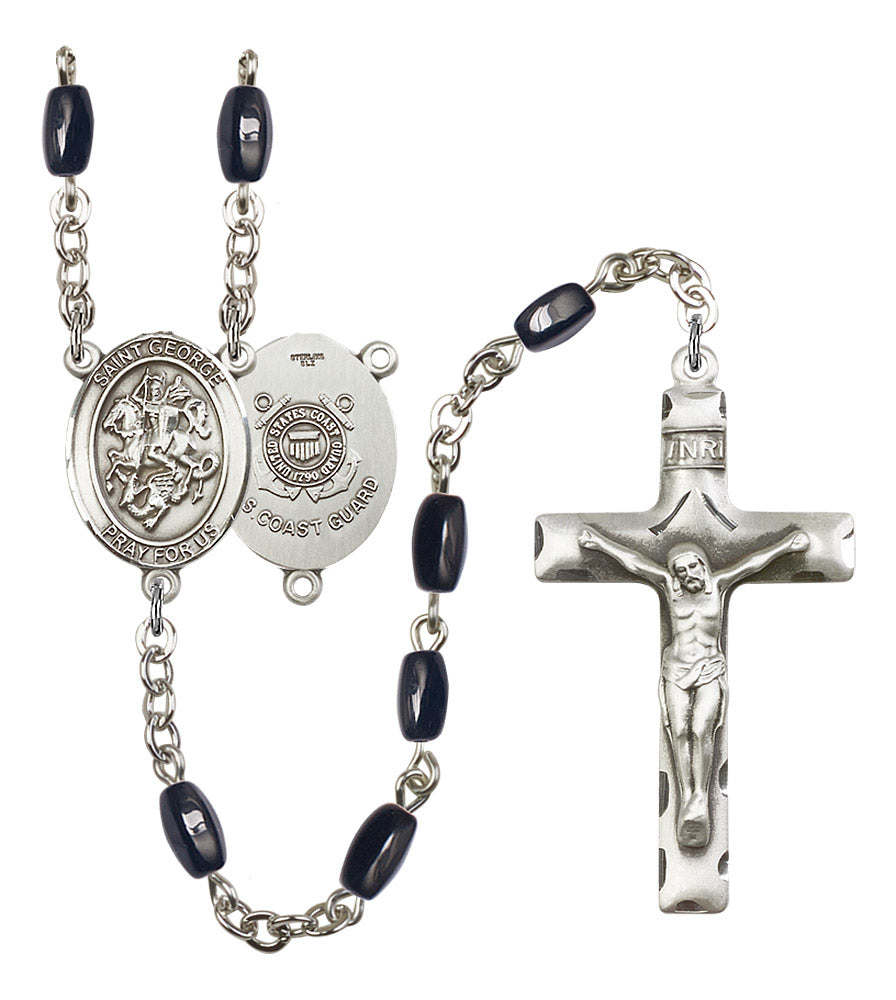 St. George / Coast Guard Rosary - 6 Bead Options (8040SS3)
