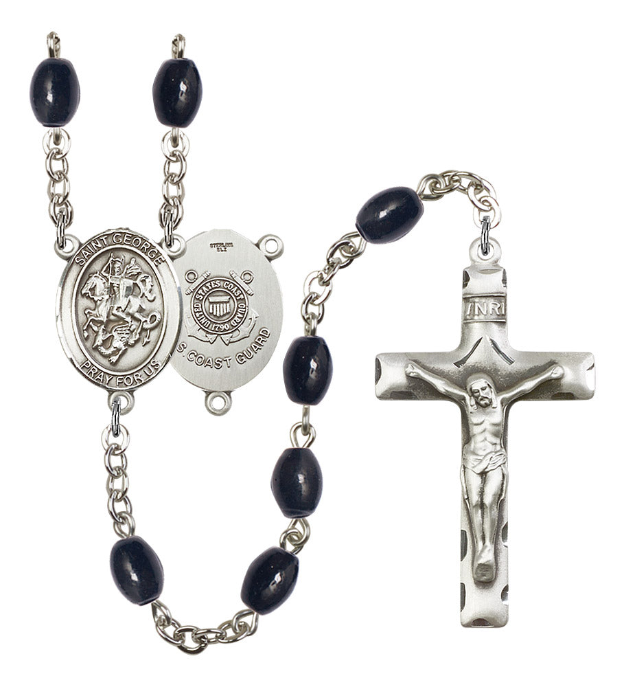 St. George / Coast Guard Rosary - 6 Bead Options (8040SS3)