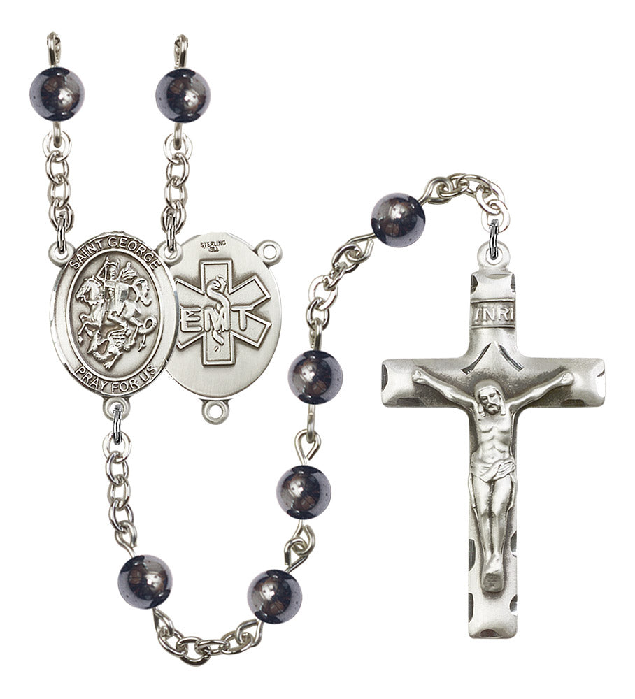 St. George / EMT Rosary - 6 Bead Options (8040SS10)