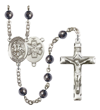 St. George / EMT Rosary - 6 Bead Options (8040SS10)