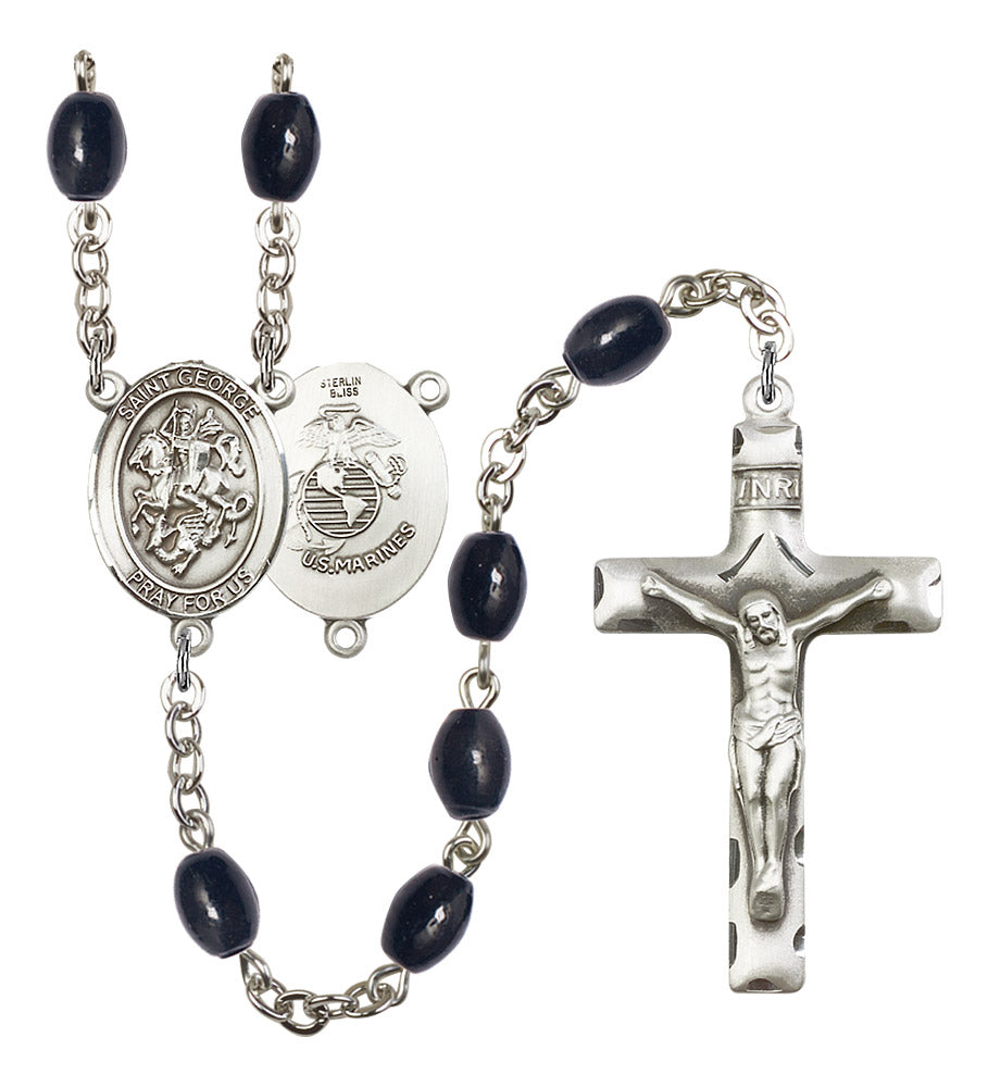 St. George / Marines Rosary - 6 Bead Options (8040SS4)