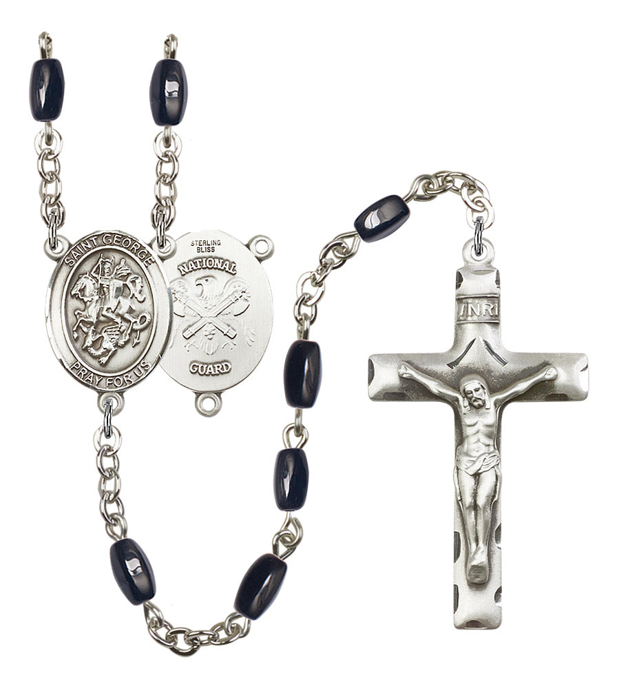 St. George / National Guard Rosary - 6 Bead Options (8040SS5)