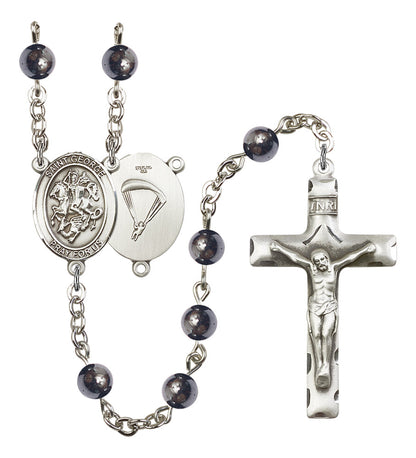 St. George / Paratrooper Rosary - 6 Bead Options (8040SS7)