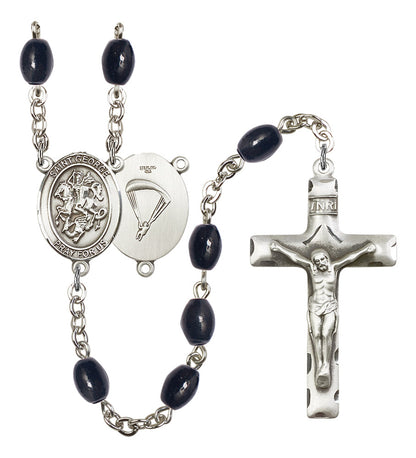 St. George / Paratrooper Rosary - 6 Bead Options (8040SS7)