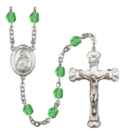 St. Gerald Rosary - 6MM Fire Polished Beads (8404SS)