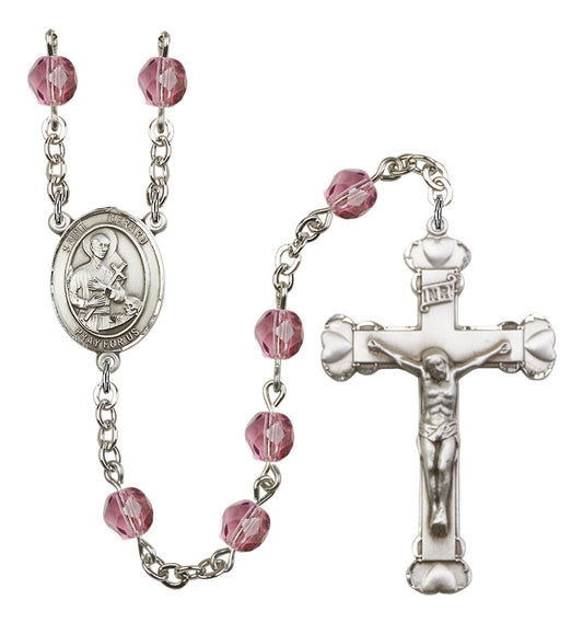 St. Gerard Majella Rosary - 6MM Fire Polished Beads (8042SS)