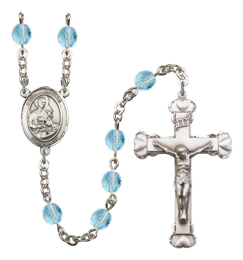 St. Gerard Majella Rosary - 6MM Fire Polished Beads (8042SS)