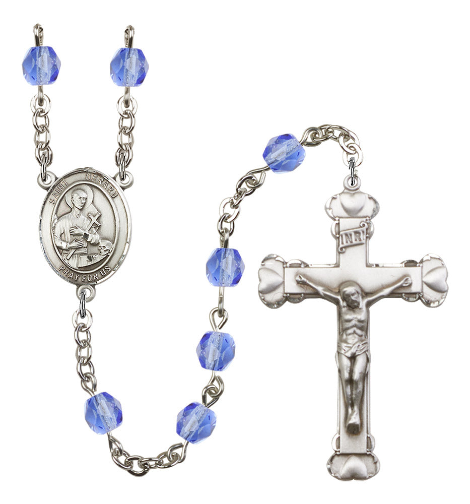 St. Gerard Majella Rosary - 6MM Fire Polished Beads (8042SS)