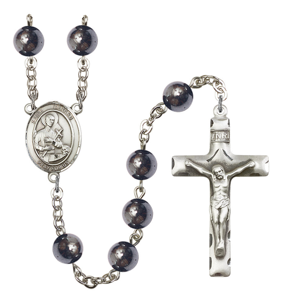 St. Gerard Majella Rosary - 6 Bead Options (8042SS)