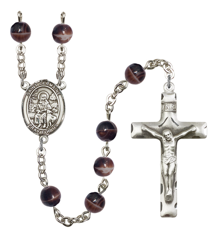 St. Germaine Cousin Rosary - 6 Bead Options (8211SS)