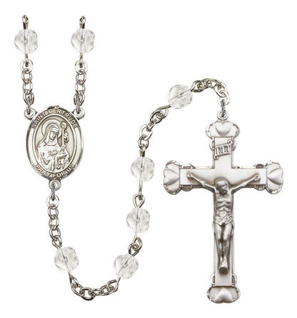St. Gertrude of Nivelles Rosary - 6MM Fire Polished Beads (8219SS)