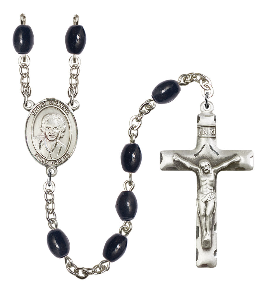 St. Gianna Beretta Molla Rosary - 6 Bead Options (8322SS)