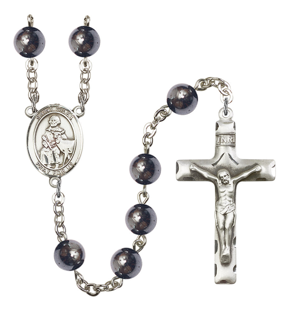 St. Giles Rosary - 6 Bead Options (8349SS)