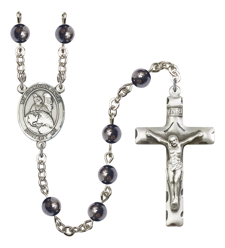 Guardian Angel Protector Rosary - 6 Bead Options (8440SS)