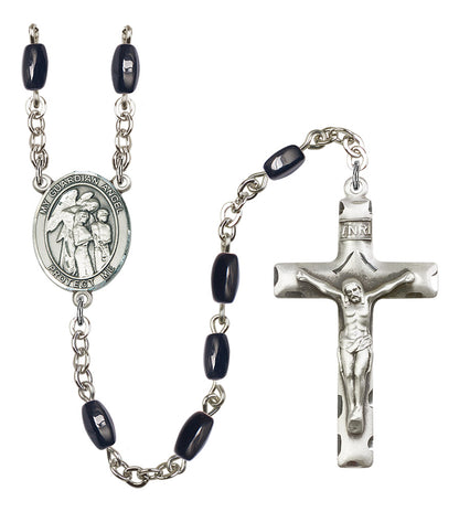 Guardian Angel with Children Rosary - 6 Bead Options (8439SS)