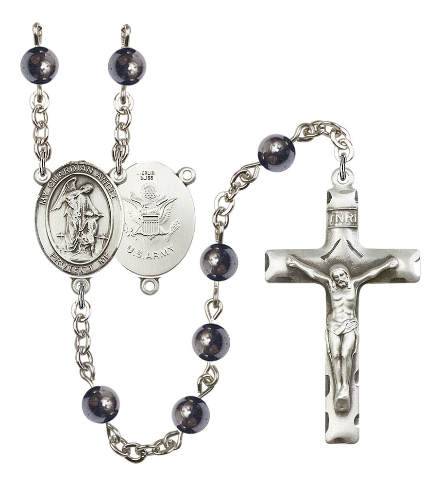 Guardian Angel / Army Rosary - 6 Bead Options (8118SS2)