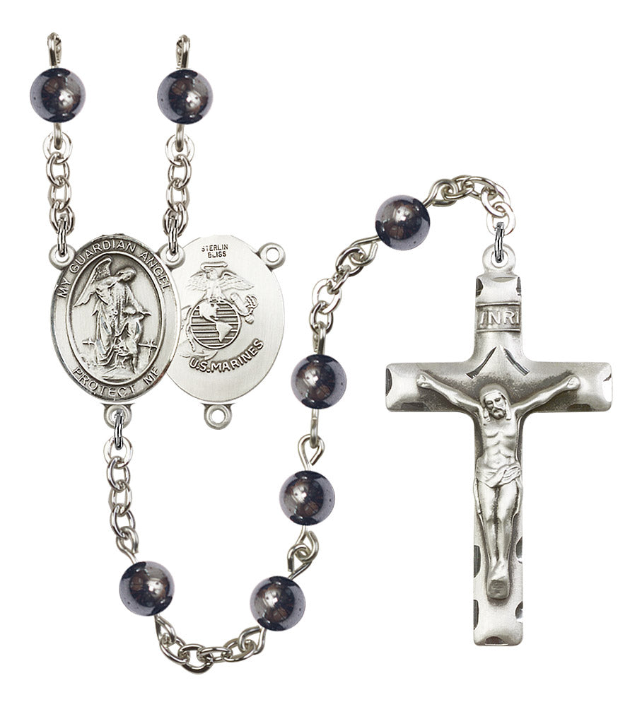 Guardian Angel / Marine Corp Rosary - 6 Bead Options (8118SS4)