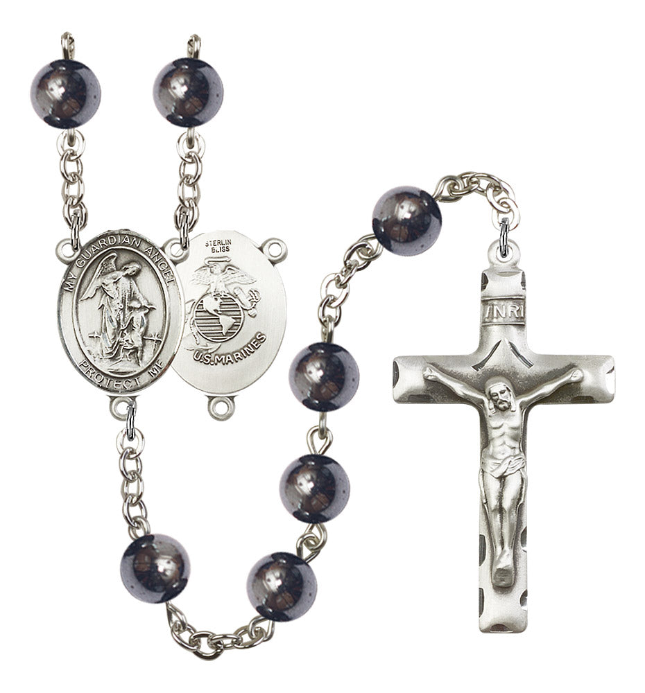 Guardian Angel / Marine Corp Rosary - 6 Bead Options (8118SS4)