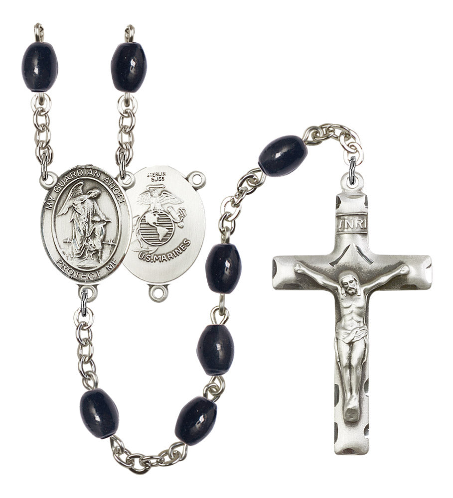 Guardian Angel / Marine Corp Rosary - 6 Bead Options (8118SS4)