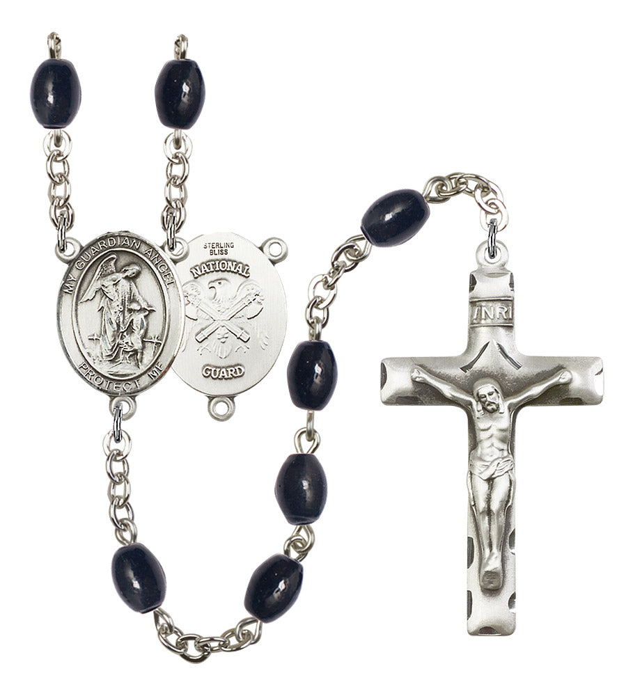 Guardian Angel / National Guard Rosary - 6 Bead Options (8118SS5)