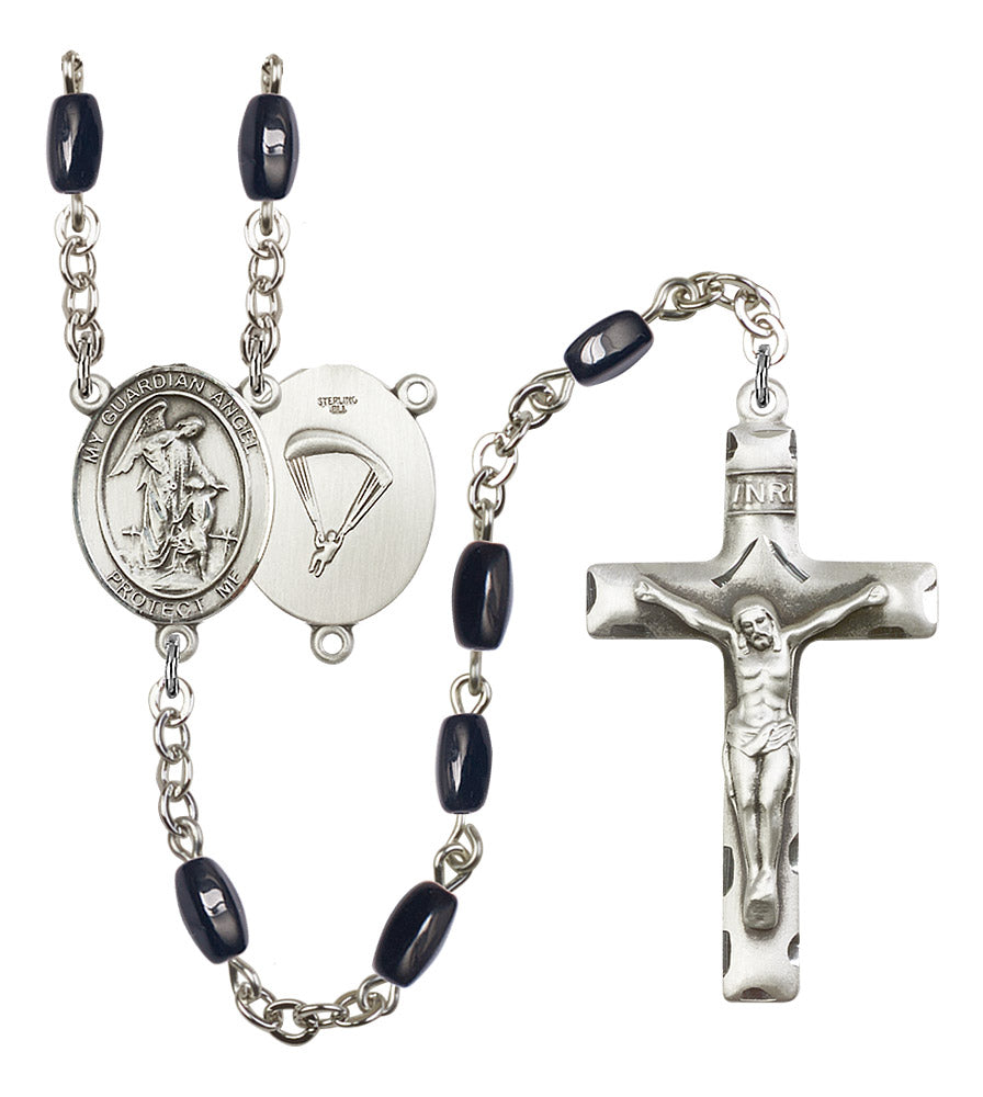 Guardian Angel/Paratrooper Rosary - 6 Bead Options (8118SS7)