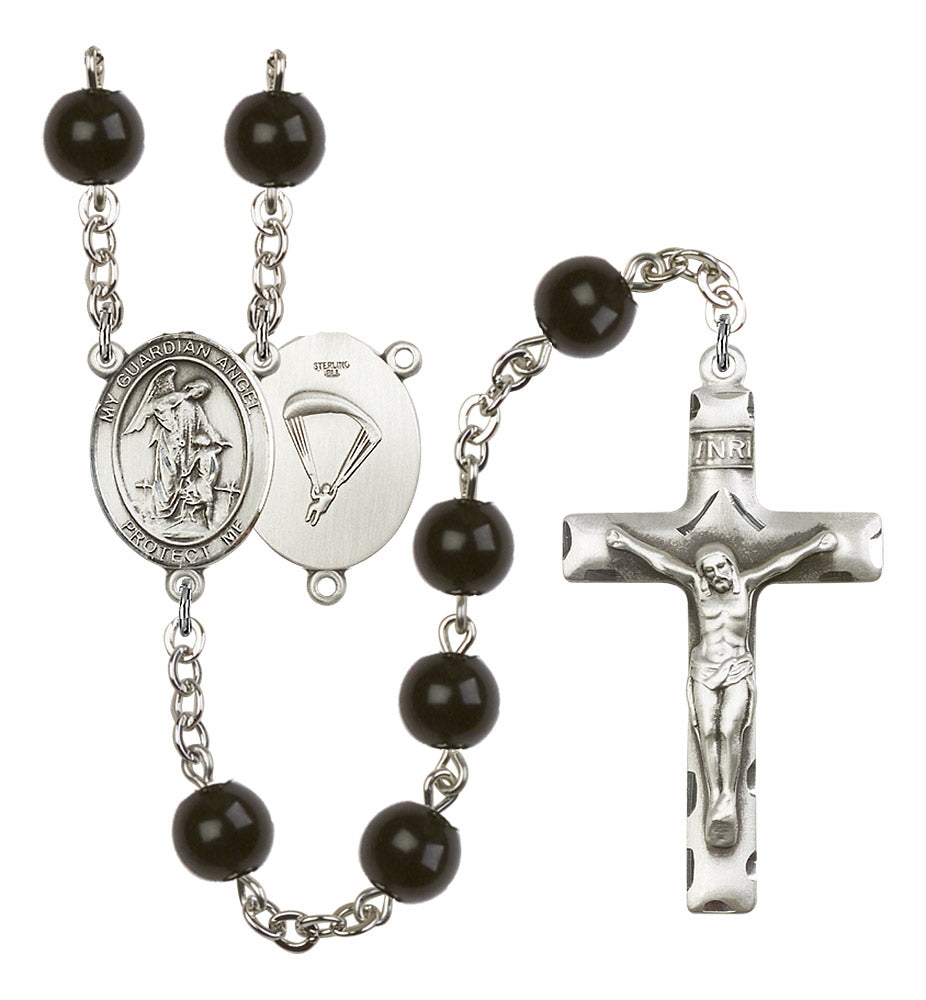 Guardian Angel/Paratrooper Rosary - 6 Bead Options (8118SS7)