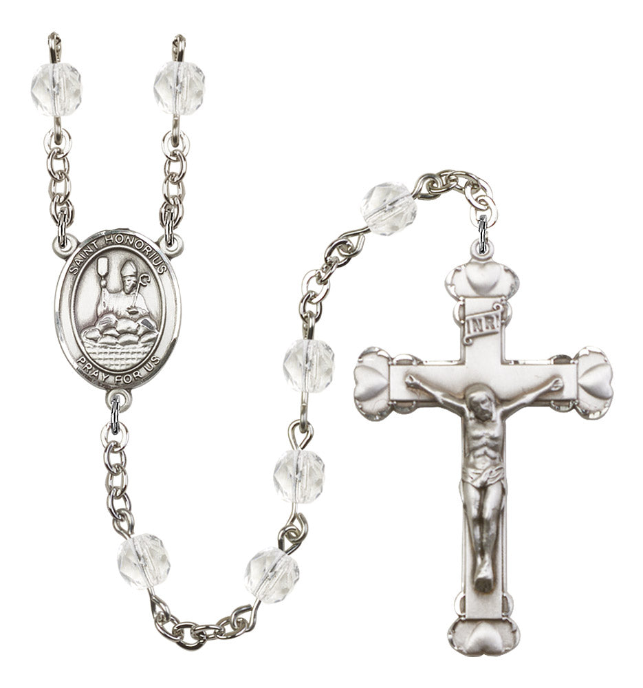 St. Honorius of Amiens Rosary - 6MM Fire Polished Beads (8376SS)