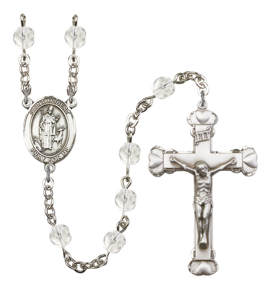 St. Hubert of Liege Rosary - 6MM Fire Polished Beads (8045SS)