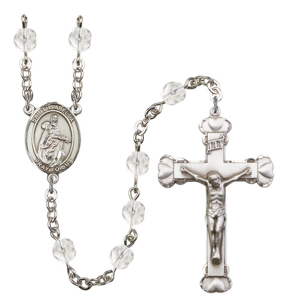 St. Isabella of Portugal Rosary - 6MM Fire Polished Beads (8250SS)