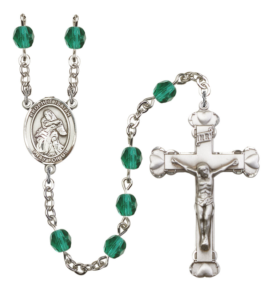 St. Isaiah Rosary - 6MM Fire Polished Beads (8258SS)
