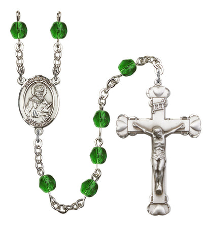 St. Isidore of Seville Rosary - 6MM Fire Polished Beads (8049SS)