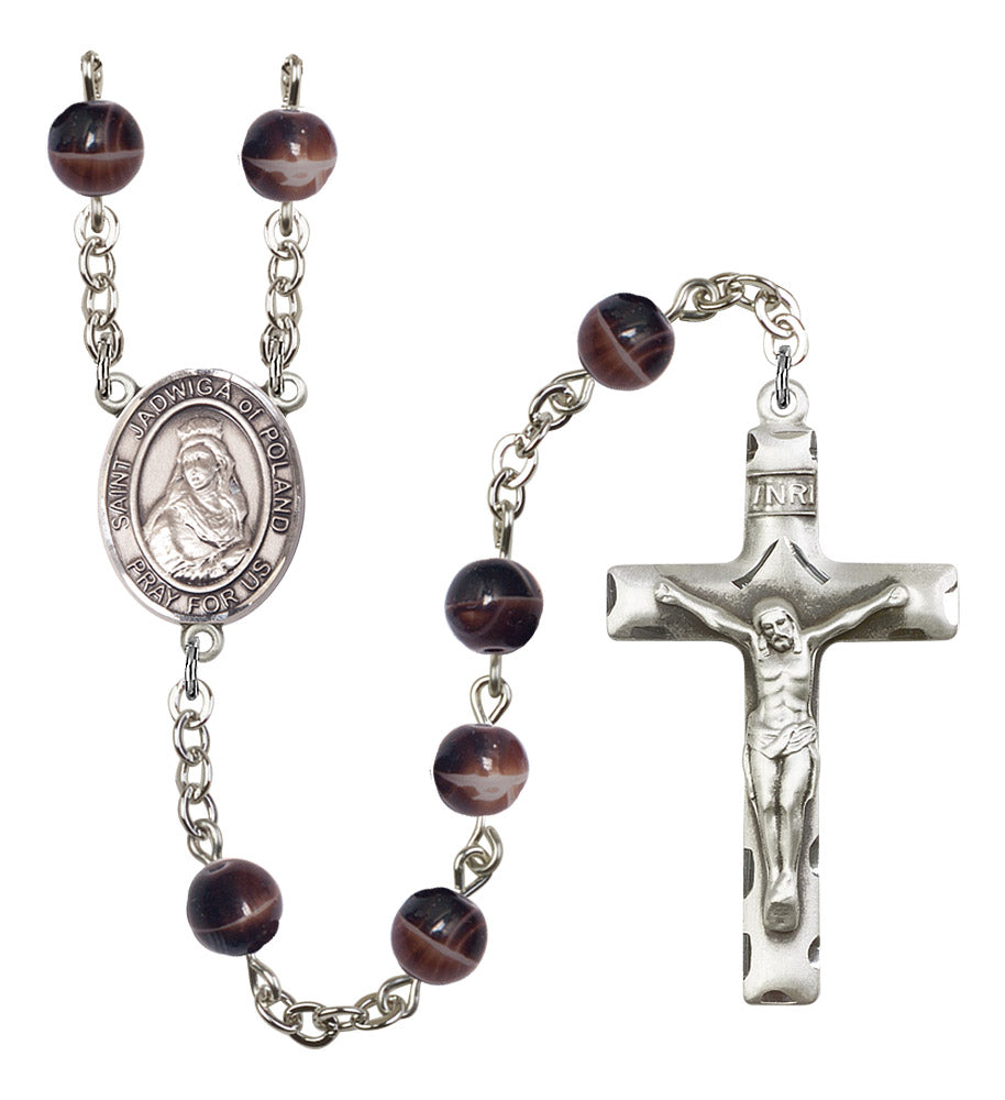 St. Jadwiga of Poland Rosary - 6 Bead Options (8434SS)