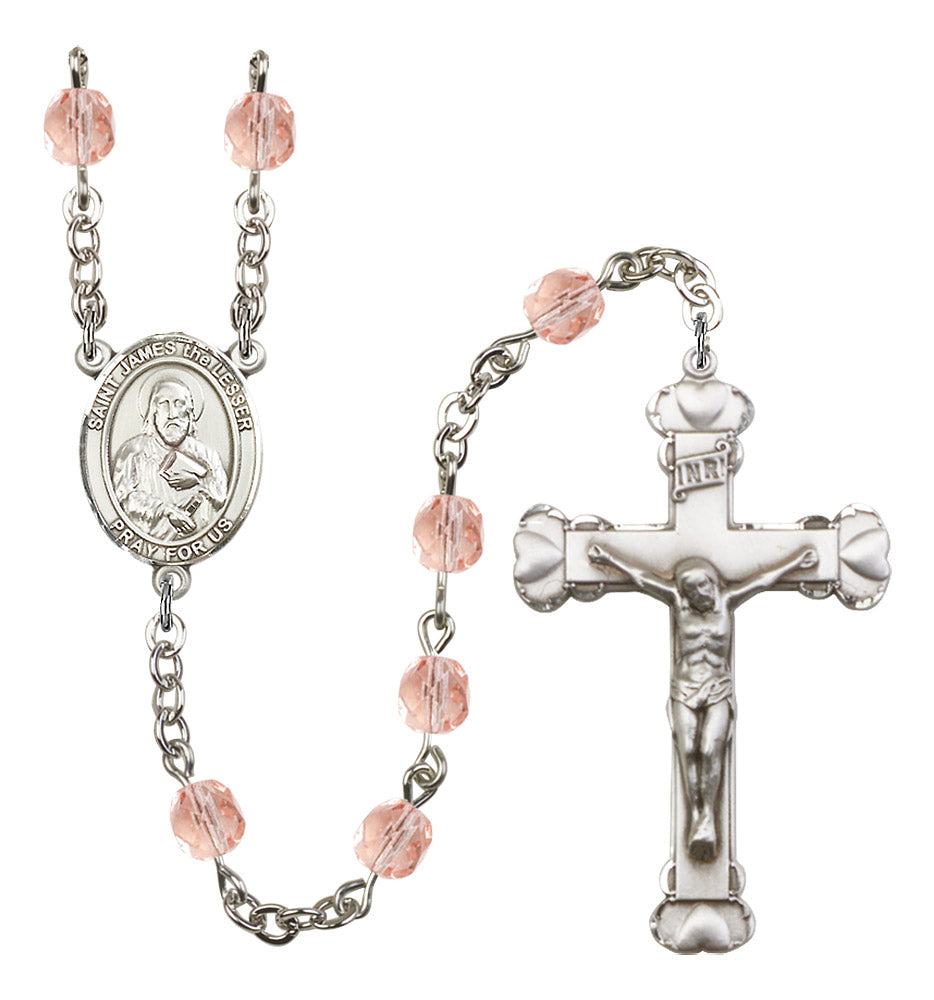 St. James The Lesser Rosary - 6MM Fire Polished Beads (8277SS)