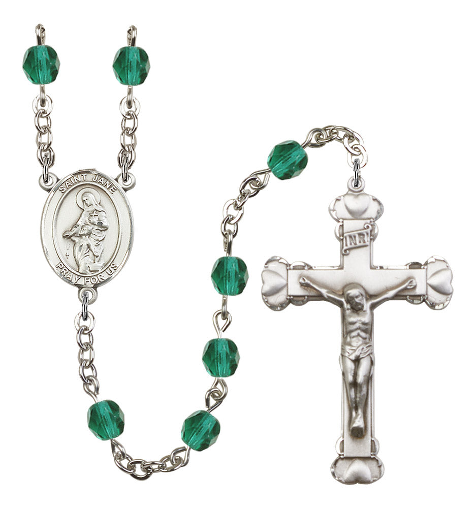 St. Jane of Valois Rosary - 6MM Fire Polished Beads (8029SS)