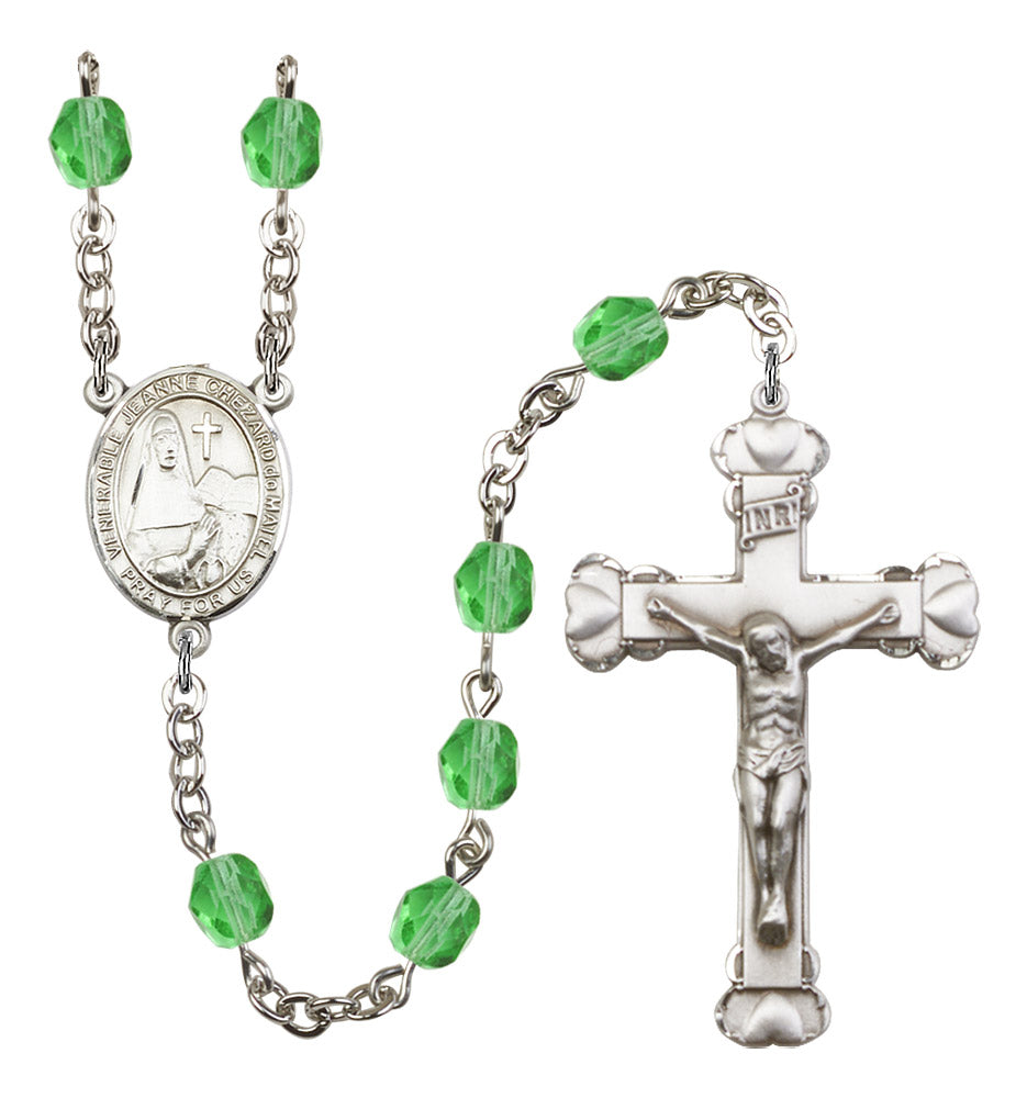 Venerable Jeanne Chezard De Matel Rosary - 6MM Fire Polished Beads (8401SS)
