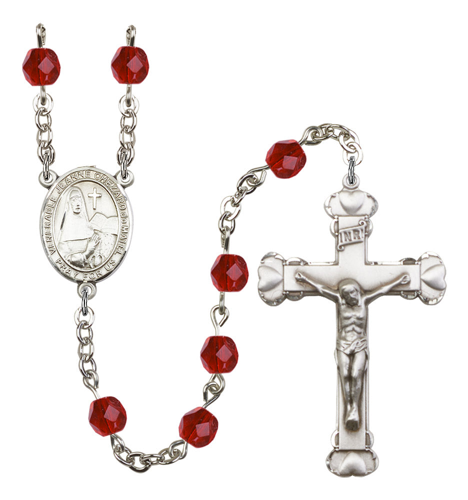 Venerable Jeanne Chezard De Matel Rosary - 6MM Fire Polished Beads (8401SS)