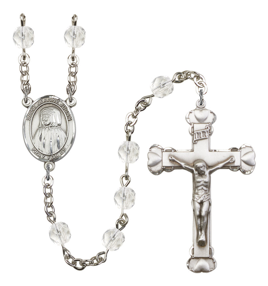 St. Jeanne Jugan Rosary - 6MM Fire Polished Beads (8409SS)